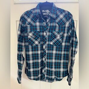 Men’s wrangler pearl snap shirt